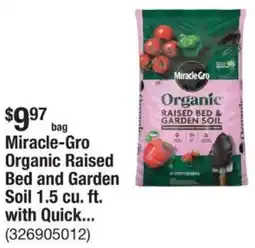 The Home Depot Miracle-Gro Organic Raised Bed and Garden Soil 1.5 cu. ft. with Quick... offer