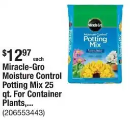The Home Depot Miracle-Gro Moisture Control Potting Mix 25 qt. For Container Plants offer
