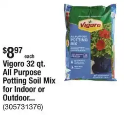 The Home Depot Vigoro 32 qt. All Purpose Potting Soil Mix for Indoor or Outdoor... offer