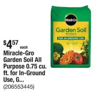 The Home Depot Miracle-Gro Garden Soil All Purpose 0.75 cu. ft. for In-Ground Use, G... offer