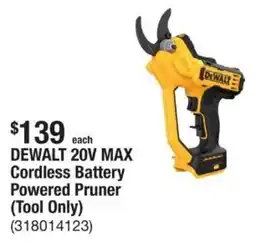 The Home Depot DEWALT 20V MAX Cordless Battery Powered Pruner offer