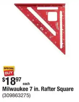 The Home Depot Milwaukee 7 in. Rafter Square offer