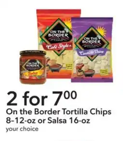Publix On the Border Tortilla Chips or Salsa offer