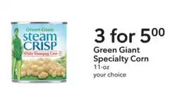 Publix Green giant specialty corn offer