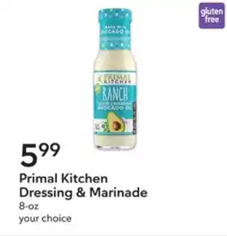 Publix Primal kitchen dressing & marinade offer