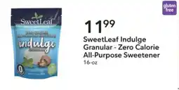 Publix Sweetleaf indulge granular - zero calorie all-purpose sweetener offer