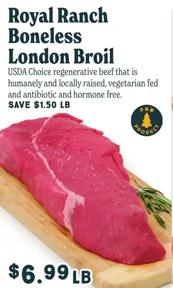 Market of Choice Royal ranch boneless london broil offer
