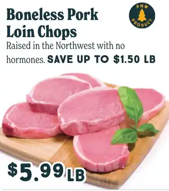 Market of Choice Boneless pork loin chops offer