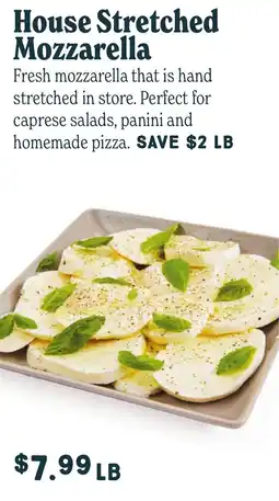 Market of Choice House stretched mozzarella offer
