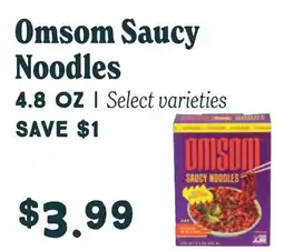 Market of Choice Omsom saucy noodles offer