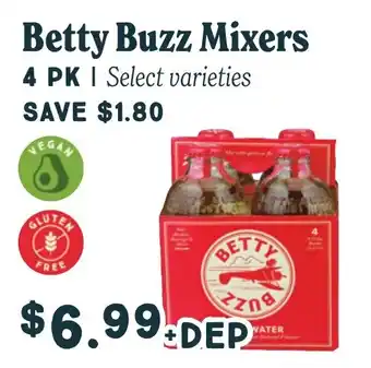 Market of Choice Betty buzz mixers offer