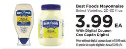 Food 4 Less Best Foods Mayonnaise offer
