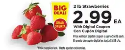 Food 4 Less 2 lb Strawberries offer