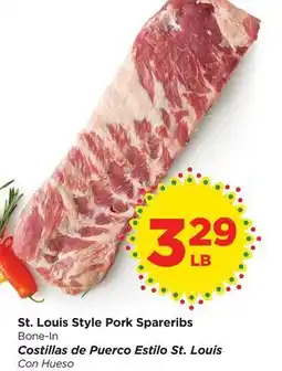 Food 4 Less St. Louis Style Pork Spareribs offer