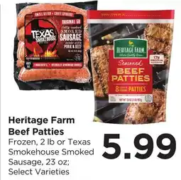 Food 4 Less Heritage Farm Beef Patties offer