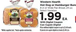 Food 4 Less Western Hearth Hot Dog or Hamburger Buns offer