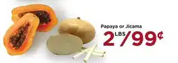 Food 4 Less Papaya or Jicama offer