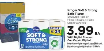 Food 4 Less Kroger Soft & Strong Bath Tissue offer