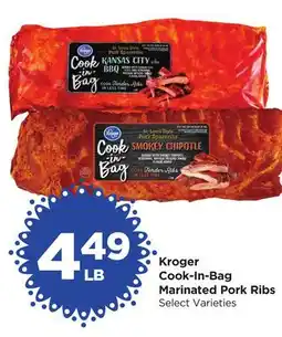 Food 4 Less Kroger Cook-In-Bag Marinated Pork Ribs offer