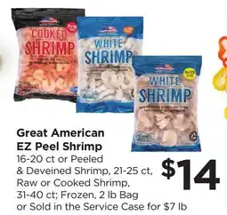 Food 4 Less Great American EZ Peel Shrimp offer