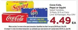 Food 4 Less Coca-Cola, Pepsi or Squirt offer