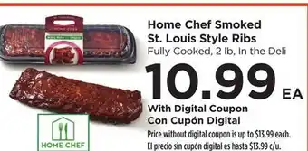 Food 4 Less Home Chef Smoked St. Louis Style Ribs offer