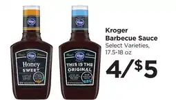 Food 4 Less Kroger Barbecue Sauce offer