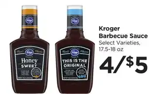 Food 4 Less Kroger Barbecue Sauce offer
