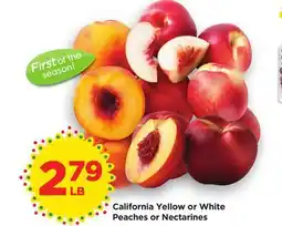 Food 4 Less California Yellow or White Peaches or Nectarines offer
