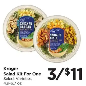 Food 4 Less Kroger Salad Kit For One offer