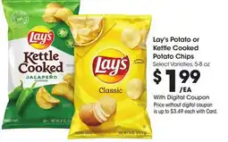 Ralphs Lay's Potato or Kettle Cooked Potato Chips offer