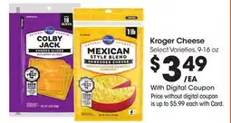 Ralphs Kroger Cheese offer