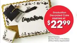 Ralphs Graduation Decorated Cake offer