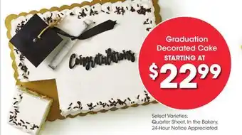Ralphs Graduation Decorated Cake offer