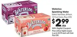 Ralphs Waterloo Sparkling Water offer