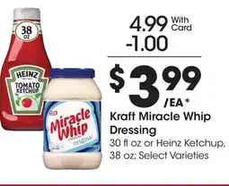 Ralphs Kraft Miracle Whip Dressing offer