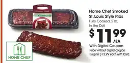 Ralphs Home Chef Smoked St. Louis Style Ribs offer