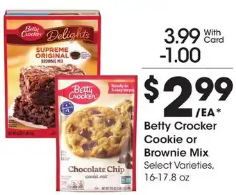 Ralphs Betty Crocker Cookie or Brownie Mix offer