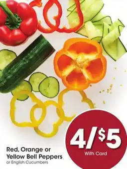 Ralphs Red, Orange or Yellow Bell Peppers offer