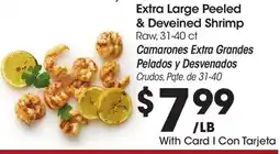 Ralphs Extra Large Peeled & Deveined Shrimp offer