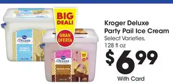 Ralphs Kroger Deluxe Party Pail Ice Cream offer