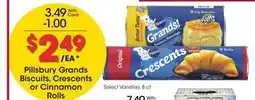 Ralphs Pillsbury Grands Biscuits, Crescents or Cinnamon Rolls offer