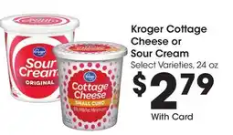 Ralphs Kroger Cottage Cheese or Sour Cream offer