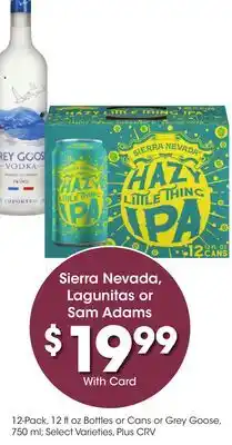 Ralphs Sierra Nevada, Lagunitas or Sam Adams offer