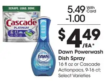 Ralphs Dawn Powerwash Dish Spray offer