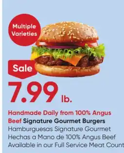 Stater Bros Beef Signature Gourmet Burgers offer