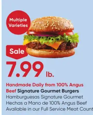 Stater Bros Beef Signature Gourmet Burgers offer