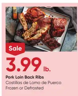 Stater Bros Pork Loin Back Ribs offer