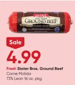 Stater Bros Fresh Stater Bros. Ground Beef offer