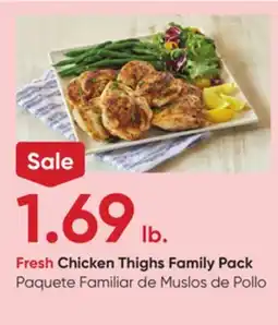 Stater Bros Fresh Chicken Thighs Family Pack offer